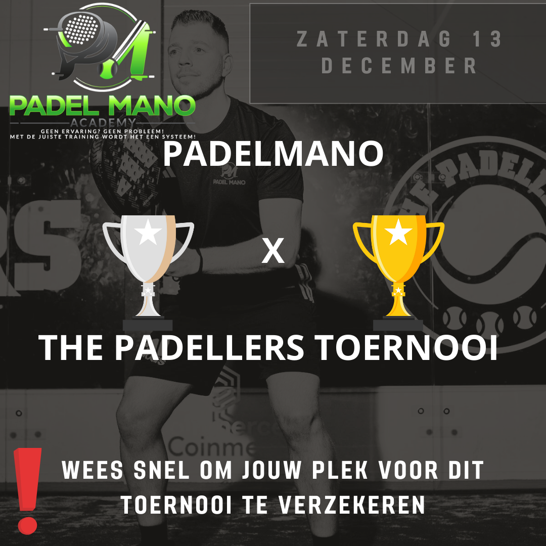 PADELMANO X THE PADELLERS TOERNOOI 17:00-19:00